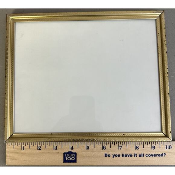 Vintage Picture Photo Frame Shabby Metal Ornate Gold Design 8 x 10 - Picture 10 of 10